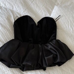 Zara Black Strapless Top